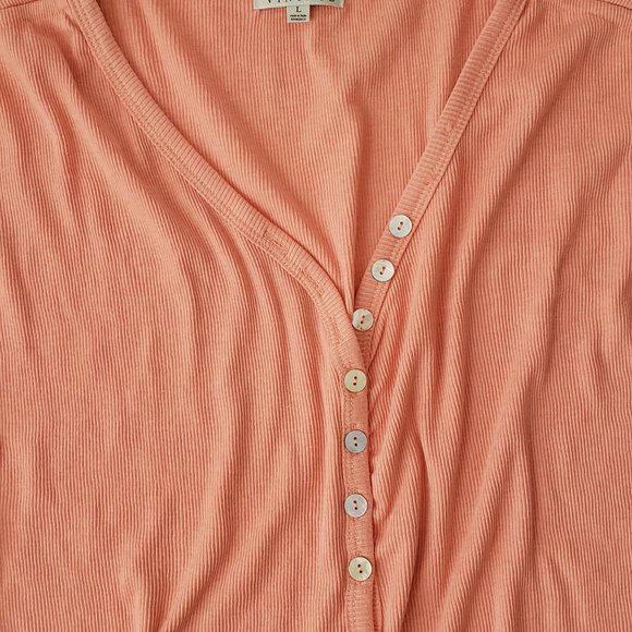 FRENCH LAUNDRY VINTAGE Henley Short Sleeve Top - Picture 5 of 10